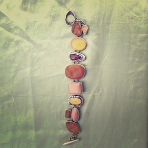 Sterling Silver & Semi-Precious Bracelet